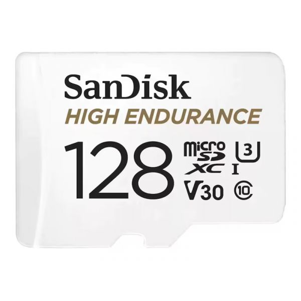 Sandisk Micro SDXC High Endurance 128GB, 100MB/s, C10, U3,V 30 memóriakártya (183567)